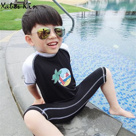 2018 Boys Swimwear One Piece Boys Surfing Suits Boys Swimming Suits