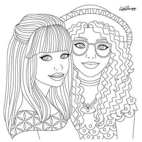 Pin By Coloring Pages For Adults On Color Hair People