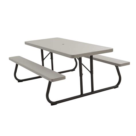 Lifetime 22119 Folding Picnic Table 6 Feet Putty Ebay