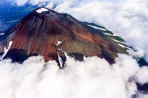 Kamchatka Ilyinsky Volcano Paysage Nature