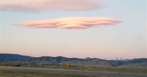 Spaceship Shaped Cloud Spotted Over Boulder