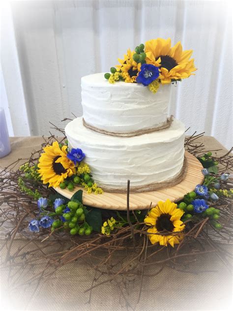 Sunflower Wedding Cake Cakecentral Com