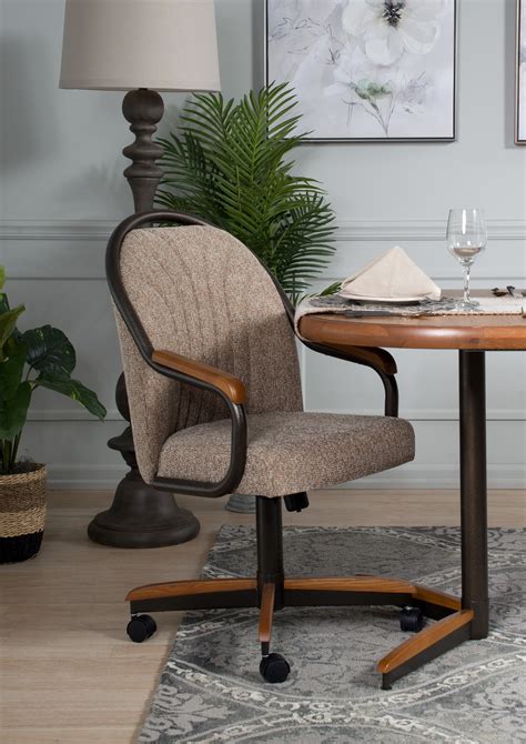 Caster Chair Tilt Rolling And Swivel Casual Dining Chair Sitesunimiit