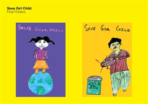 Save Girl Child Spread Girl Education On Behance