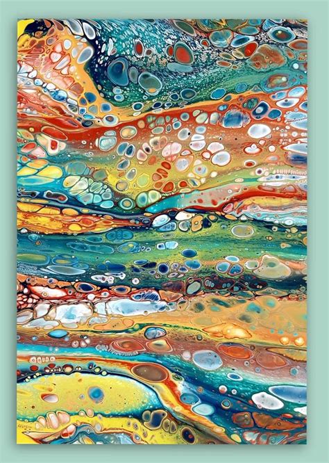 Acrylic Pouring Art Pouring Painting Acrylic Art Resin Art Canvas