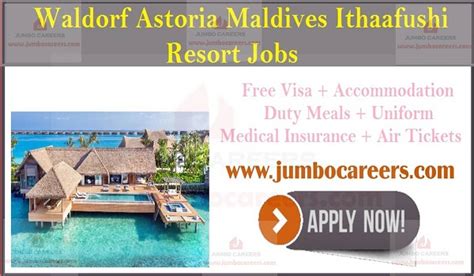The maldive, is an island nation in the indian ocean shaped by a twofold. Waldorf Astoria Maldives Ithaafushi Resort Jobs and ...