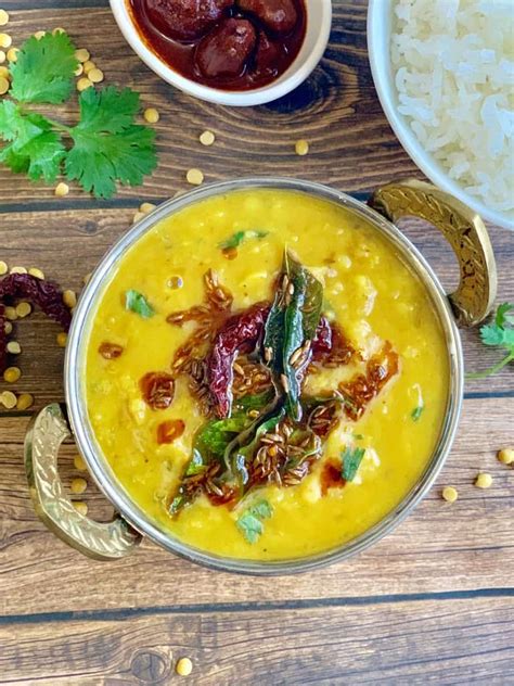 Instant Pot Dal Tadka Indian Dal Fry With Rice Indian Veggie Delight