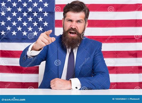 He Is True American Patriotic Spirit Angry Man Celebrate 4th Of July