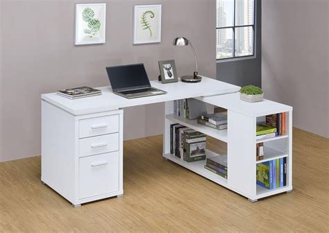Yvette Collection Yvette White Executive Desk 800516 Home Office