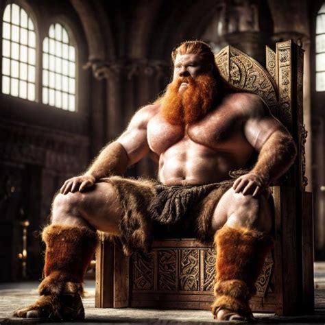Big Hairy Thick Masculine King Strongman Kings With OpenArt