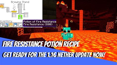 Netherite items are a step up from diamond, and the tools are much better. Fire Resistance Potion Recipe - How to Make in 2020 | Potions recipes, Minecraft potion recipes ...
