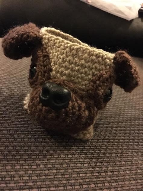 Crochet Pug Dog Cosy Crazy Pug Lady Mug Cozy Pug Stuff Pug Etsy Uk