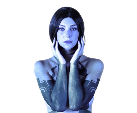 Cortana Halo Costume Play Model 800×665 Halloween Costumes