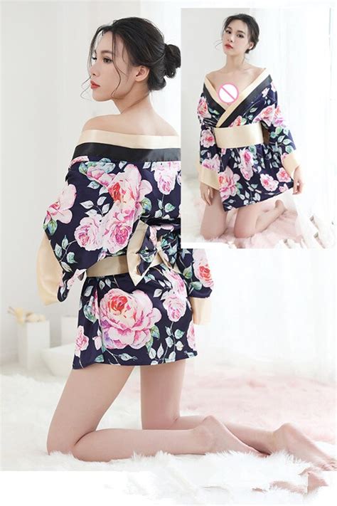 New Style Sexy Lingerie Female Japanese Style Kimonocherry Kimono Temptation Suit In Lingerie