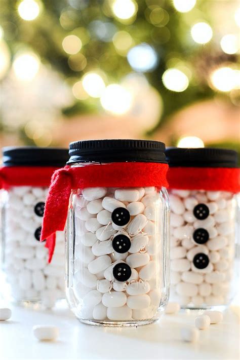 Mini Snowman Stocking Stuffersgoodhousemag 50 Diy Christmas Decorations Mason Jar Christmas