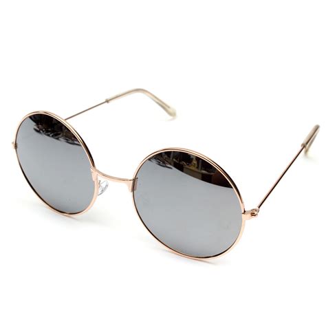 Retro Vintage Men Women Big Round Metal Frame Sunglasses Glasses Eyewear Fashion Ebay