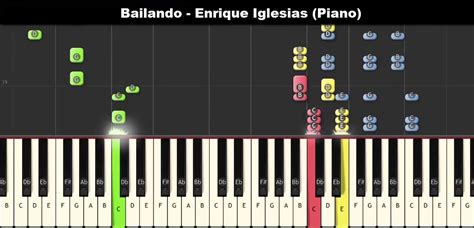 Bailando Enrique Iglesias Piano Tutorials Chords Notations
