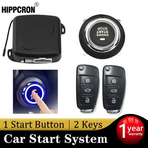 Hippcron Central Door Lock Car Remote Control Keyless Entry Push Start