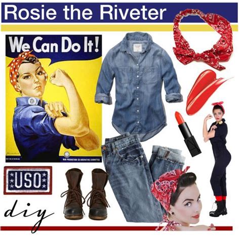 Rosie is such a wonderfully iconic symbol of feminism, americana and nostalgia, and is instantly recognizable! I Can Do It Rosie the Riveter | ROSIE THE RIVETER: This historical HBIC Halloween costume h ...
