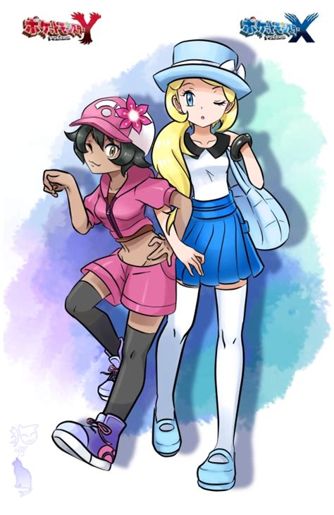 I'm pretty sure that te glitch was only for european and japanese copies of the game, because i have saved in the danger zones of lumiose and my game. Trainer girls in Pokemon XY by elyoncat on DeviantArt