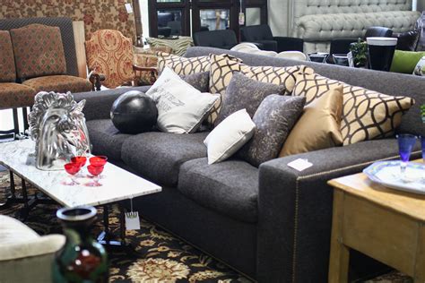 Spring Inspiration Living Arrangement Grey Couch Patterned