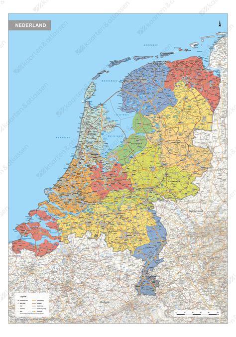 Nederland ˈneːdərlɑnt (listen)), informally holland, is a country primarily located in western europe and partly in the caribbean. Nederland Kaart Staatkundig 1687 | Kaarten en Atlassen.nl