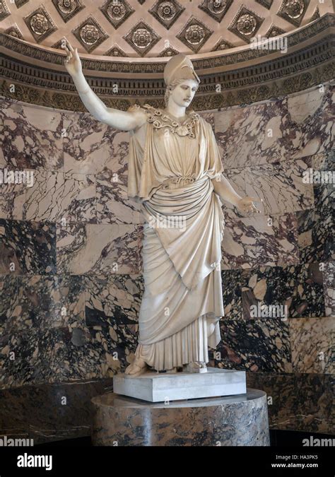 Statue Of Athena Known As The Pallas Of Velletri Louvre Museum Paris