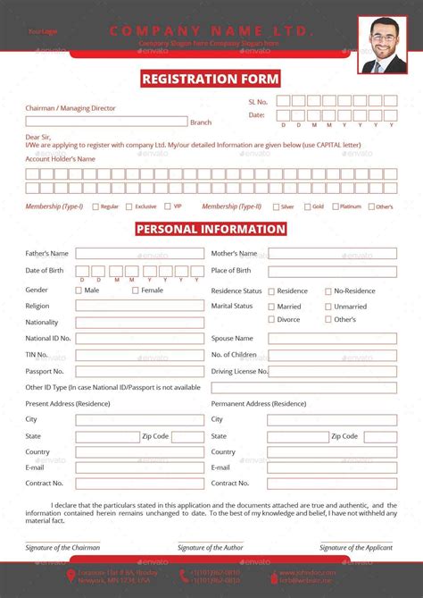 Business Registration Certificate Form Erin Andersons Template