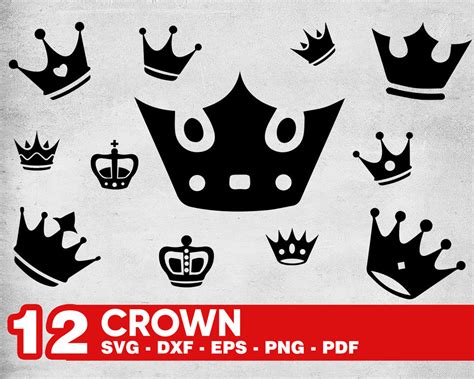 Cut File Dxf 15 Royal Crown Queen Crown Svg Svg File For Silhouette