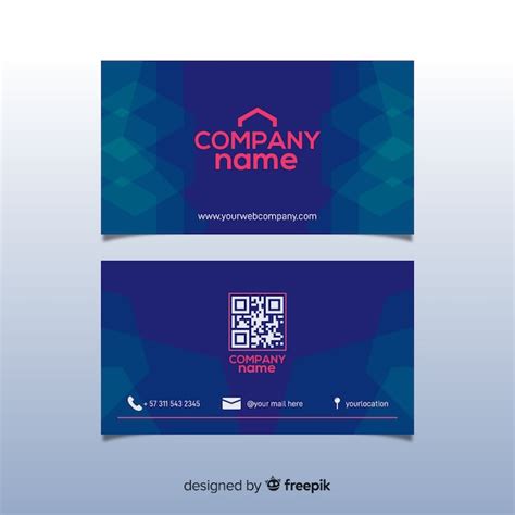 Free Vector Corporate Business Card Template Front And Back Design