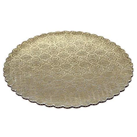 Gold Scalloped Circle Cake Boards — All Sizes Bake Supply Plus