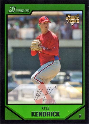2007 Bowman Draft Picks And Prospects Bdp47 Kyle Kendrick Trading Card