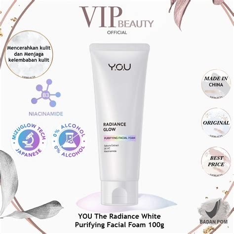 Jual YOU Radiance Glow Purifying Facial Foam Brightening Vitamin C