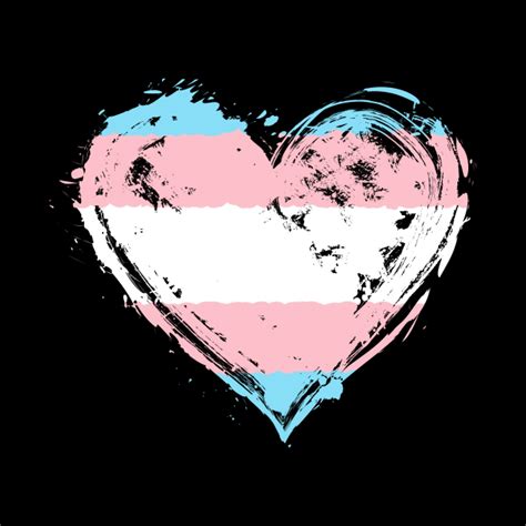 Transgender Pride Heart Flag Trans Awareness Rights Transgender Pin Teepublic