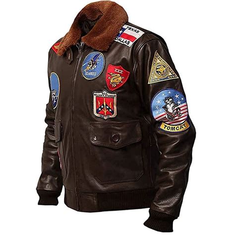 Top Gun Tom Cruise Bomber Air Force Pilot Leather Jacket