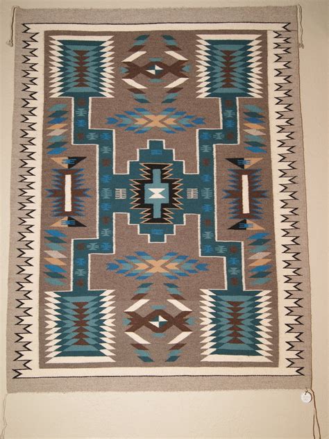 Contemporary Storm Pattern Navajo Rug Weaving For Sale Charleys