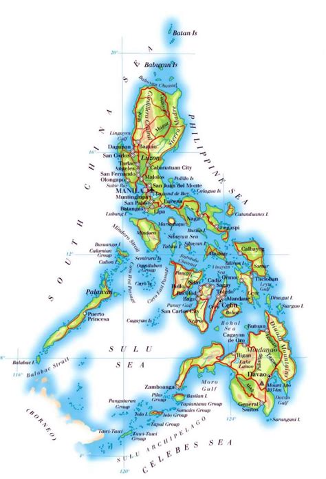Philippines Map Map Of The Philippines Philippine Map Philippines
