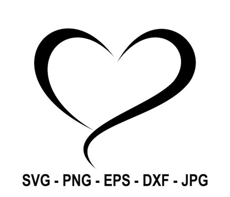 Open Heartopen Heart Digitalinstant Downloadsvg Png Eps Etsy