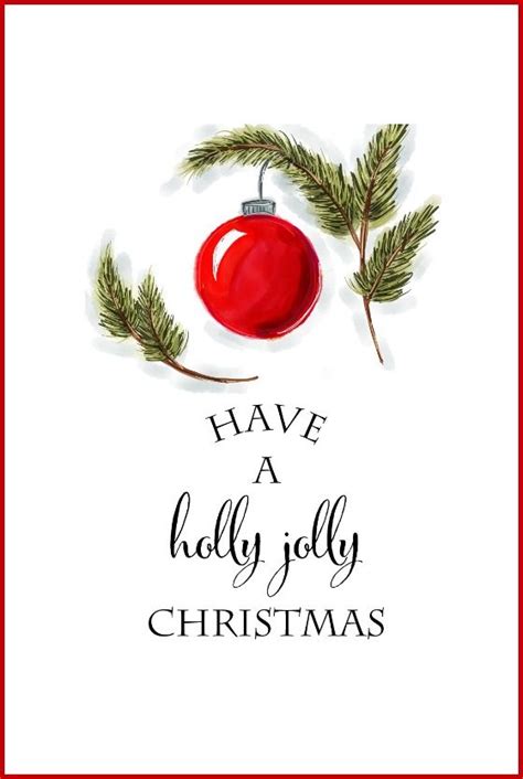 Free Christmas Printables Have A Holly Jolly Christmas Diy Wall Art