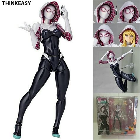 Thinkeasy Series Spider Gwen Stacy Pvc Action Figure Collectible Model