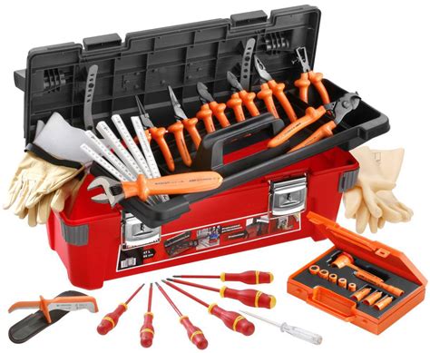 Facom 28pc Insulated Electricians Tool Set Kit In Tool Box 2185cvse Ebay