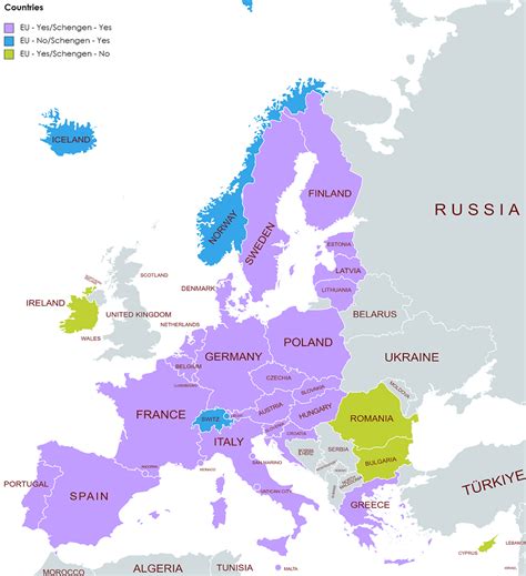 Schengen Area The 27 Member Countries Of The Schengen Zone 2024