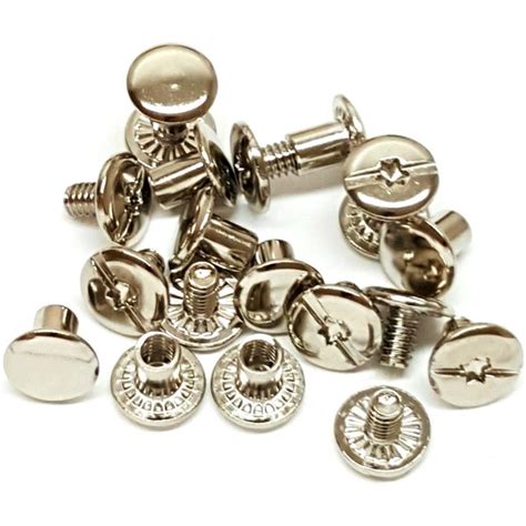 10 Pack Chicago Screws 14 Premium Nickel Over Brass With Grips Hill
