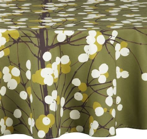 Marimekko Lumimarja Green 72 Round Tablecloth In Tablecloths Crate