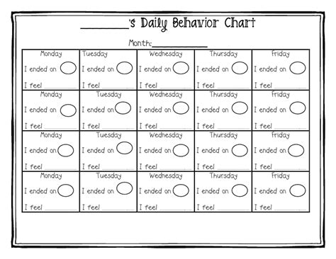 Behavior Clip Charts Behaviour Chart Behavior Chart Preschool