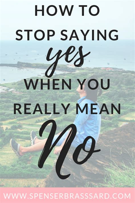 How To Stop Saying Yes When You Really Want To Say No — Spenser Brassard Trying To Conceive