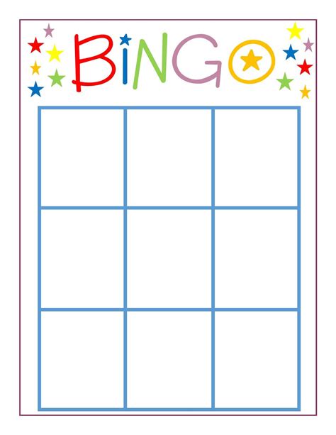 Printable Bingo Cards Blank 3×3 Printable Bingo Cards