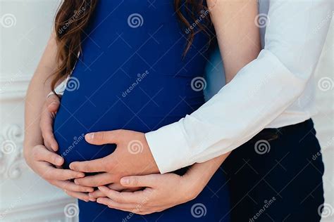 Pregnant Woman With Her Husband Her Husband S And Wife Stock Image Image Of Beautiful Hand