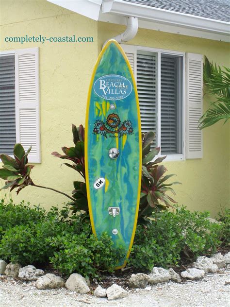 Surfboard Shower Surfboard Decor Surf Decor Coastal Style Decorating