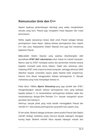 Part 2 Sejarah Bahasa Pemrograman Pascal PDF